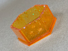 Load image into Gallery viewer, Orange Hexagonal Tiny Pot