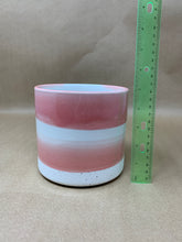Load image into Gallery viewer, Rose & White Swirl Ceramic Pot