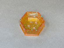 Load image into Gallery viewer, Orange Hexagonal Tiny Pot