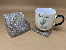 Load image into Gallery viewer, Gold and Silver Coaster Set