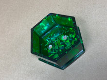 Load image into Gallery viewer, Deep Green Hexagonal Tiny Pot