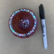 Load image into Gallery viewer, Pearly Pink Pot with Colorful Chunky Glitter