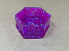 Load image into Gallery viewer, Pretty Purple Hexagonal Tiny Pot
