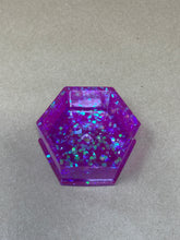 Load image into Gallery viewer, Pretty Purple Hexagonal Tiny Pot