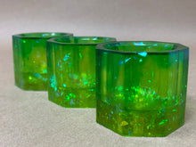 Load image into Gallery viewer, Green Gradient Tiny Pots - Set of 3