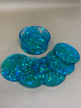 Load image into Gallery viewer, Ocean Vibes Blue Coaster Set