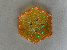 Load image into Gallery viewer, Orange Hexagonal Tiny Pot