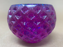 Load image into Gallery viewer, Pinkish-Purple Pot with Purple and Blue Glitter