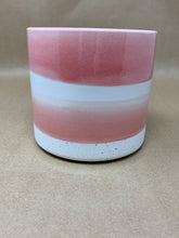 Load image into Gallery viewer, Rose & White Swirl Ceramic Pot