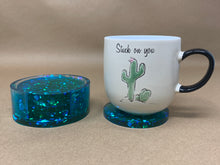 Load image into Gallery viewer, Ocean Vibes Blue Coaster Set