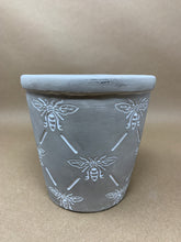 Load image into Gallery viewer, Carved Bee Pot