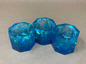 Ocean Blue Tiny Pots - Set of 3