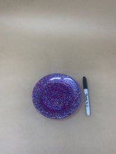 Load image into Gallery viewer, Decorative Plate - Purple Glitter
