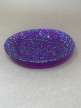 Load image into Gallery viewer, Decorative Plate - Purple Glitter
